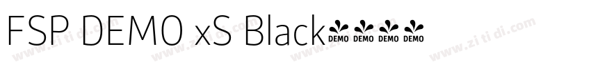 FSP DEMO xS Black字体转换 FSP DEMO xS Black字体转换